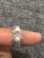 Anelli immitazione raspinni con perle in argento925 - Image 2